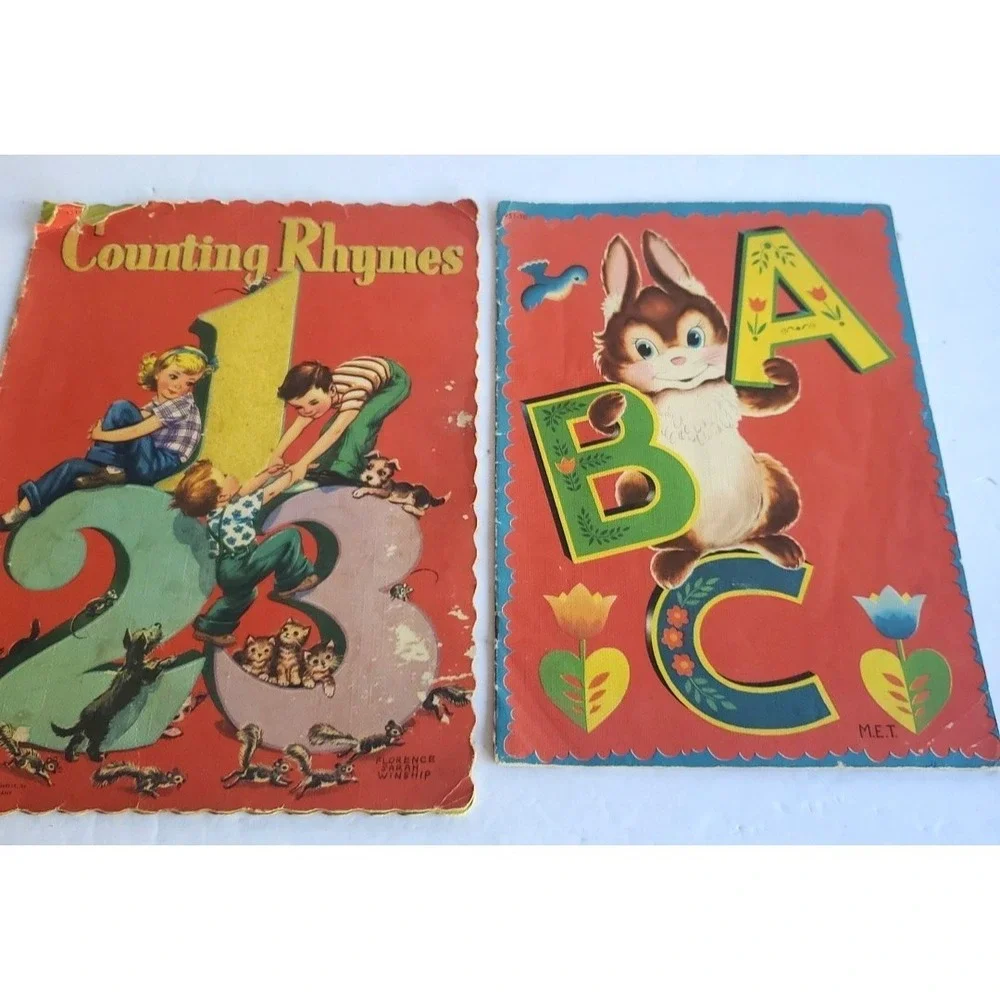 Counting RhymesVintage Childrens Book Illustrated‎ by Florence Winship 1952